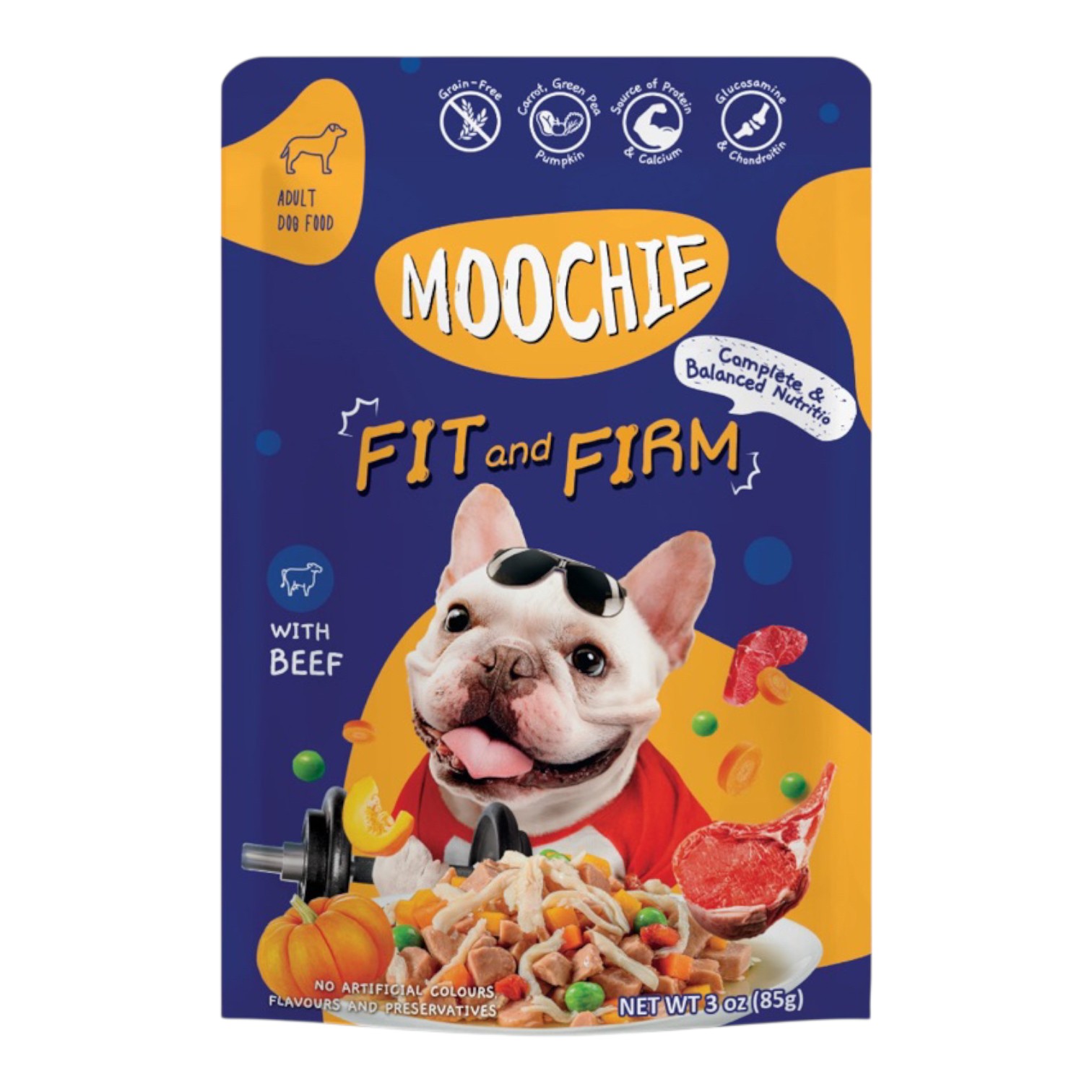 Pate Moochie Cho Cún Vị Gà & Bò Gói 85g