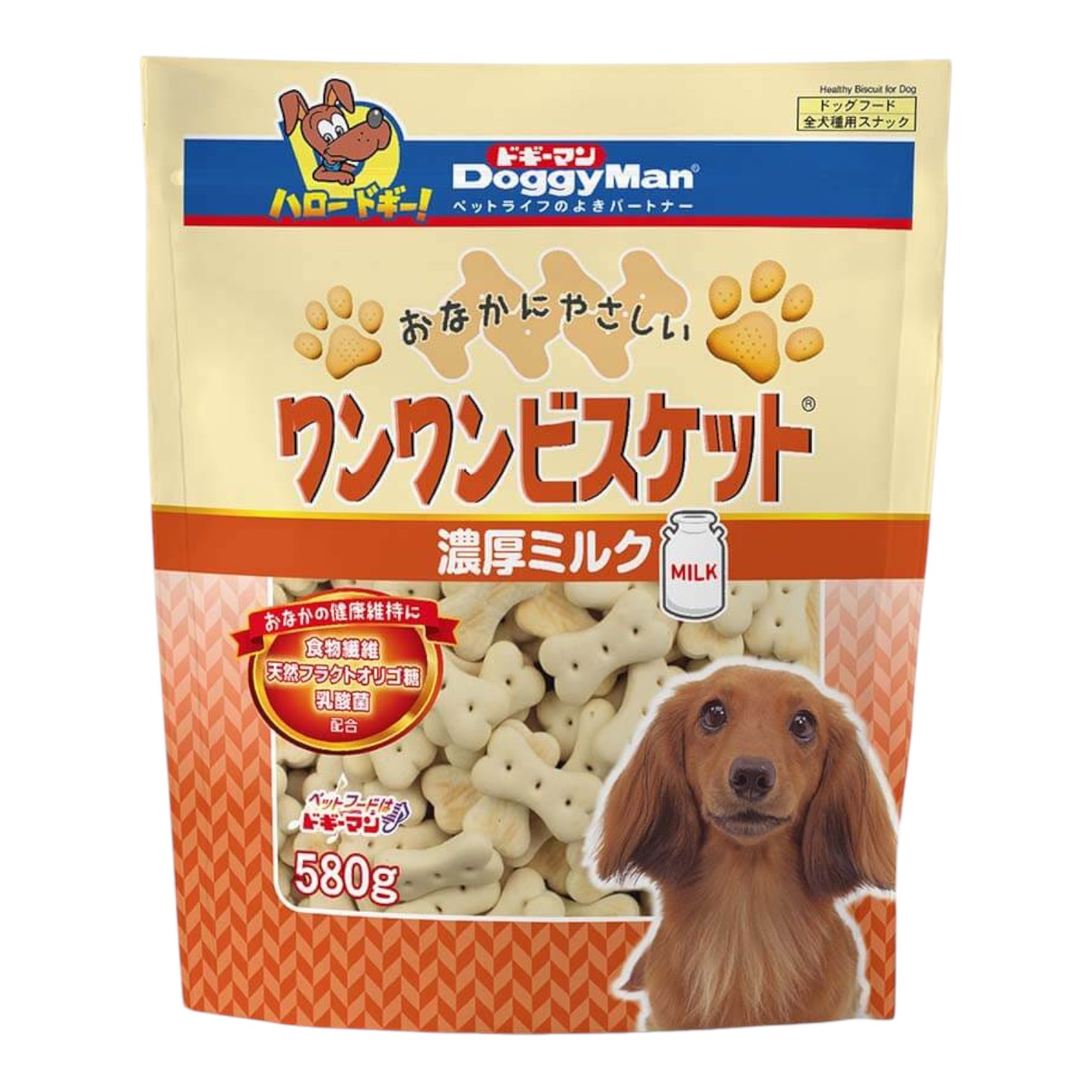 Bánh Thưởng DoggyMan Cho Cún Vị Bánh Quy Sữa Gói 580g