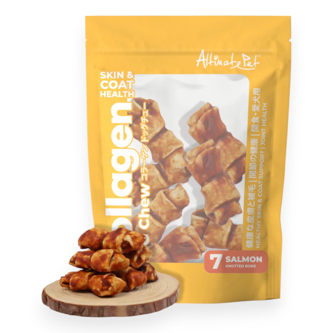 Bánh Thưởng Altimate Pet Cho Cún Gặm Sạch Răng Khúc Xương Vị Cá Hồi Gói 90g