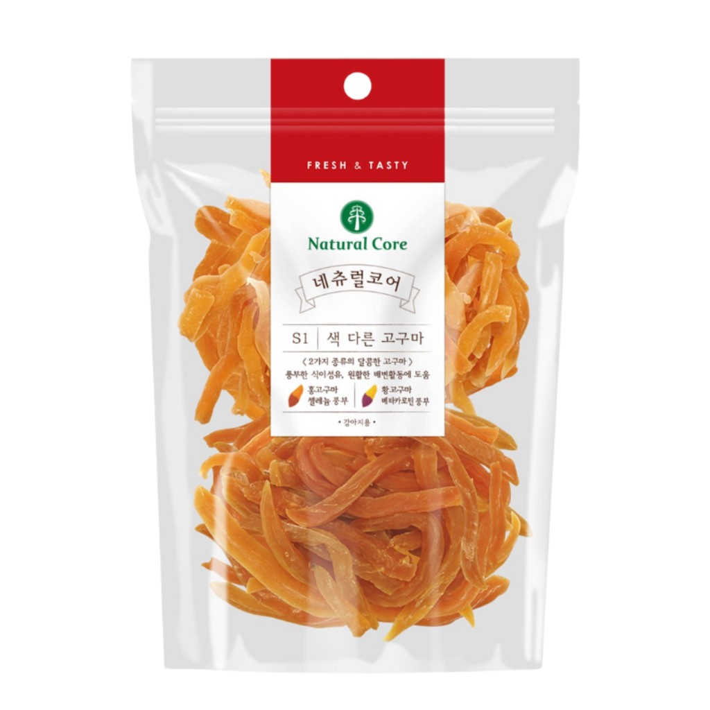Bánh Thưởng Natural Core Cho Cún Vị Khoai Lang Sấy Dẻo Gói 200g