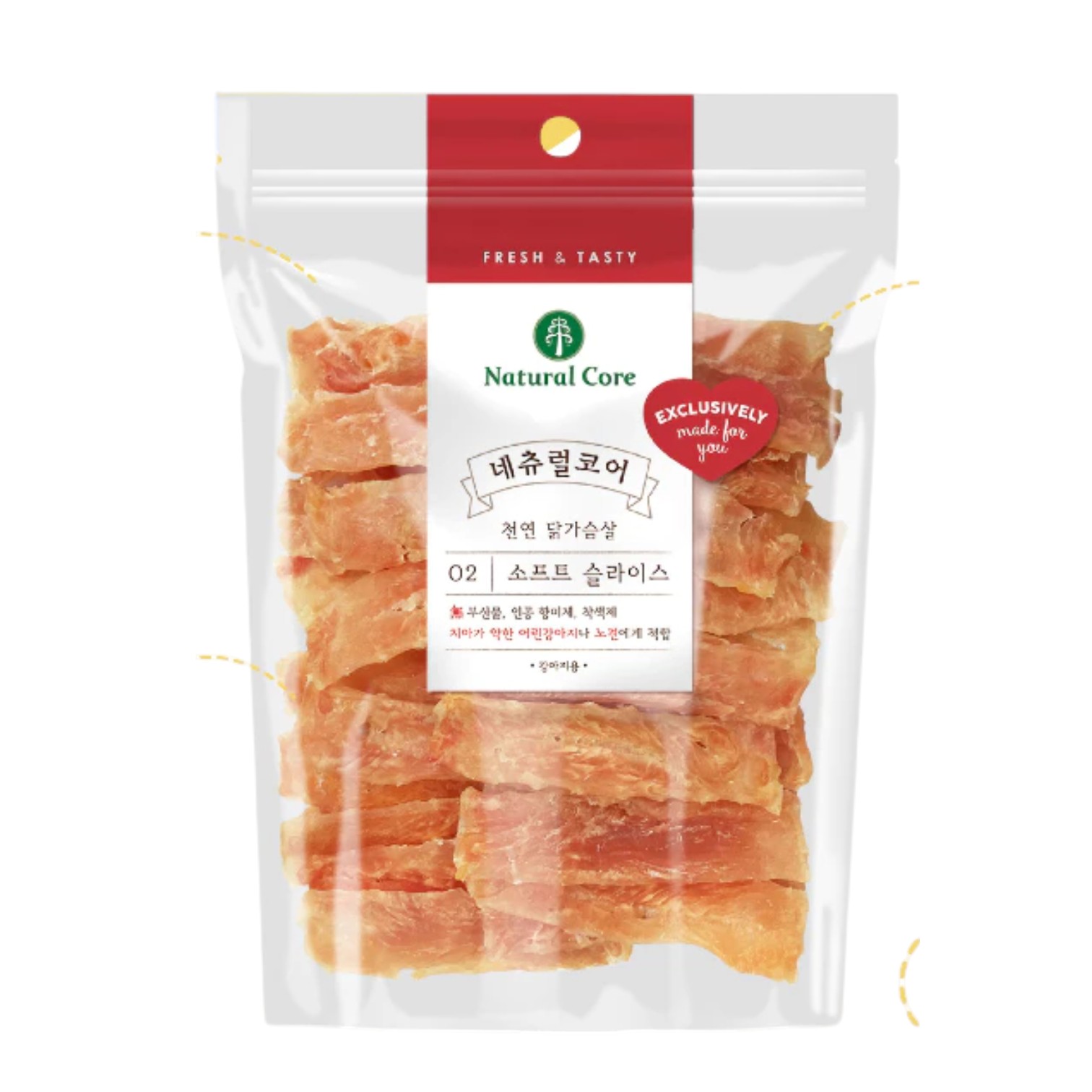 Bánh Thưởng Natural Core Cho Cún Vị Gà Sấy Phô Mai Gói 180g