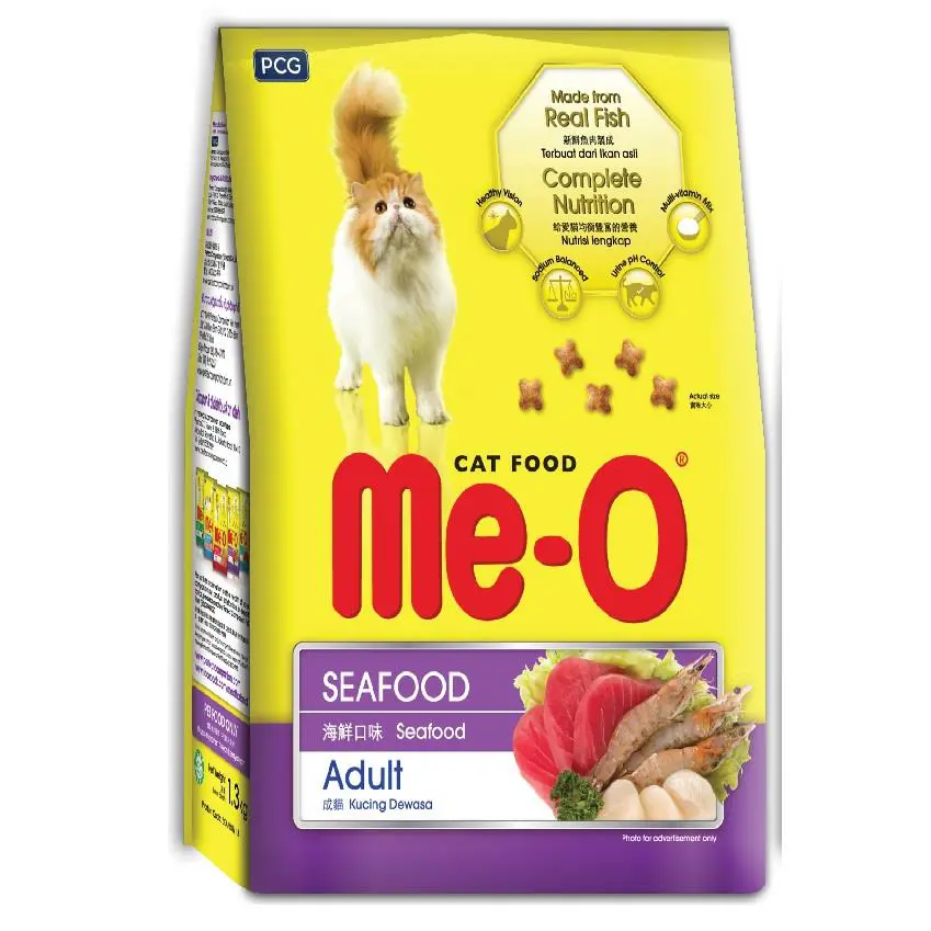 Hạt Me-O Vị Hải Sản Bịch 350g cho Mèo - Seafood
