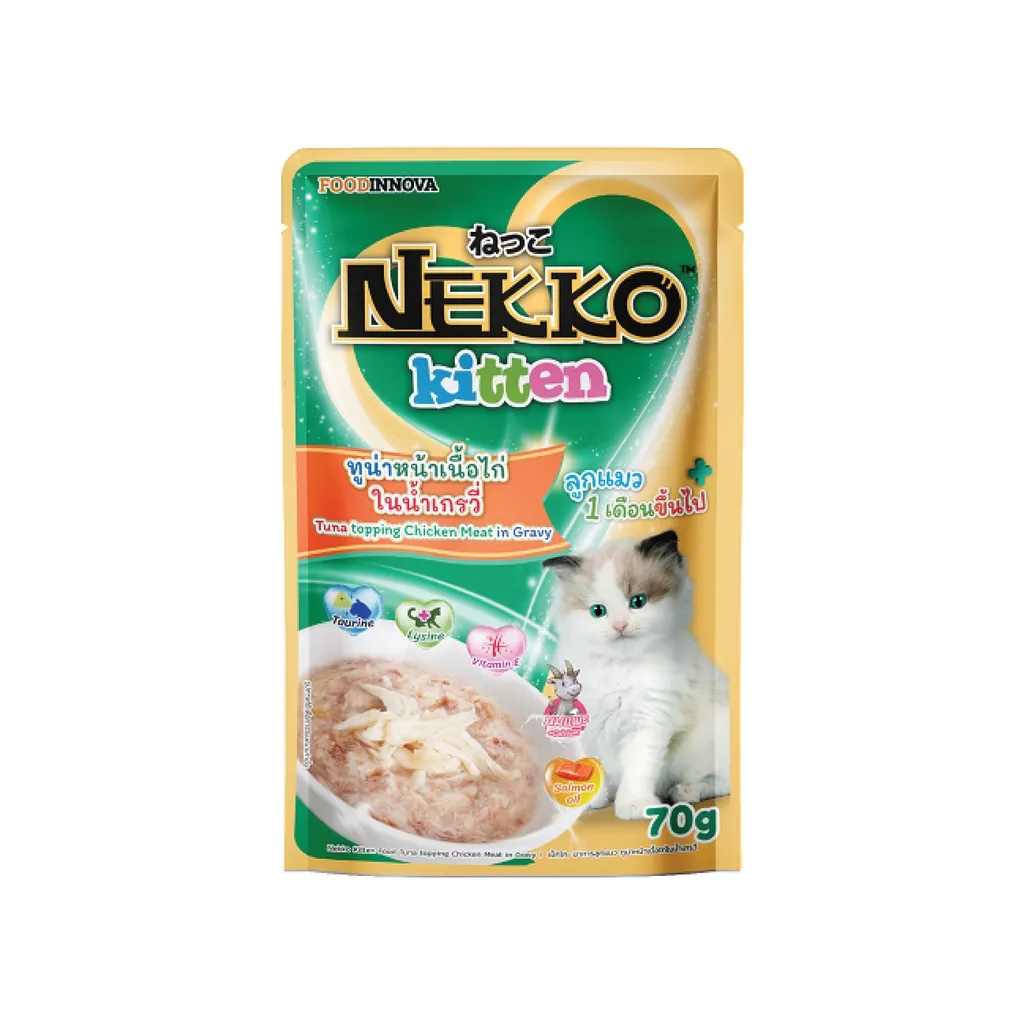 Nekko Kitten Pate 70g - Tuna Topping Chicken Meat