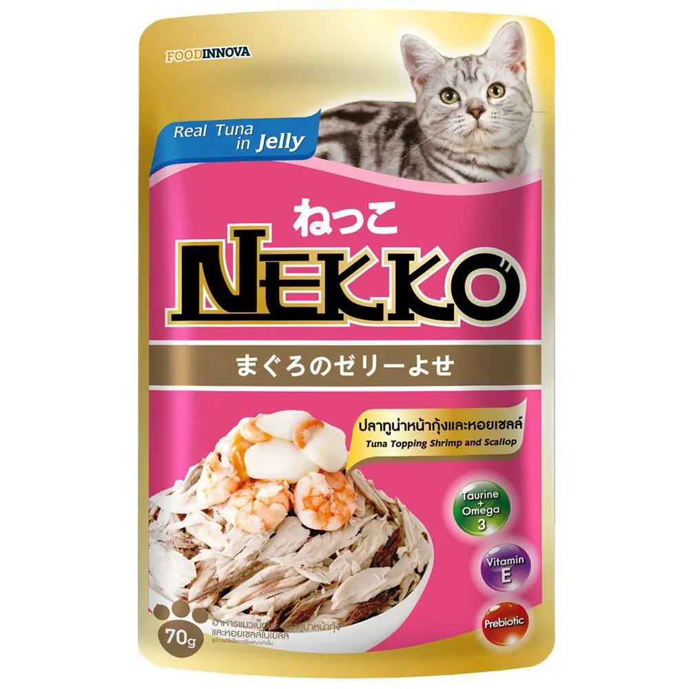 Nekko Pate 70g - Tuna Topping Shrimp and Scallop