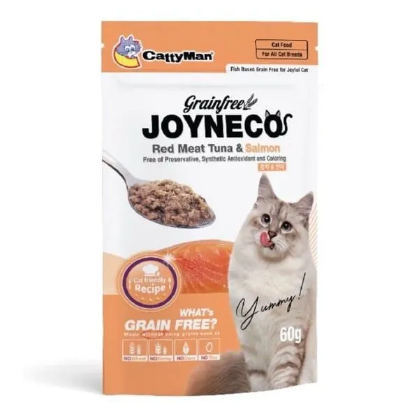 Pate Joyneco Cá Ngừ Bổ Sung Cá Hồi Gói 60g cho Mèo