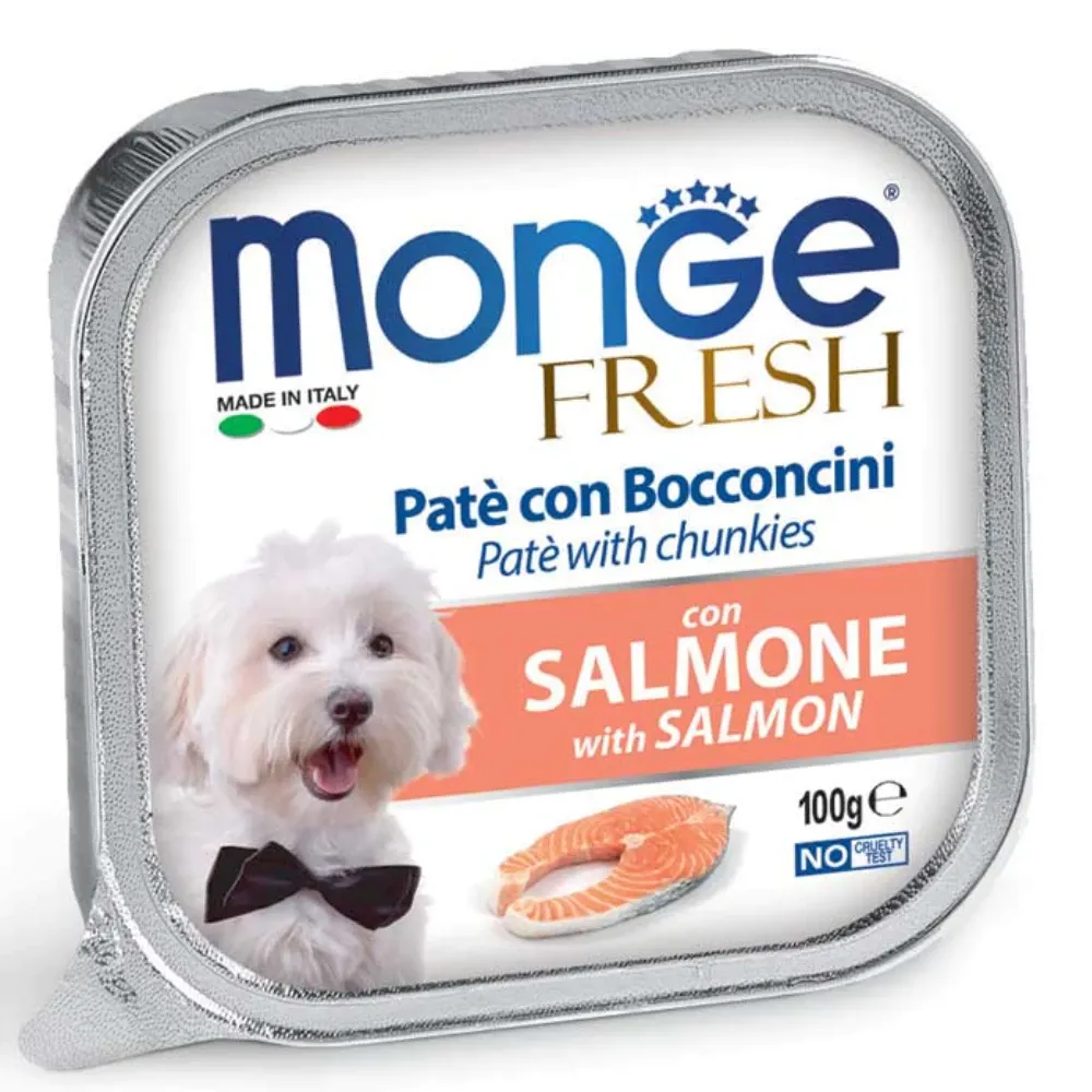 Pate Monge Vị Cá Hồi Khay 100g cho Chó