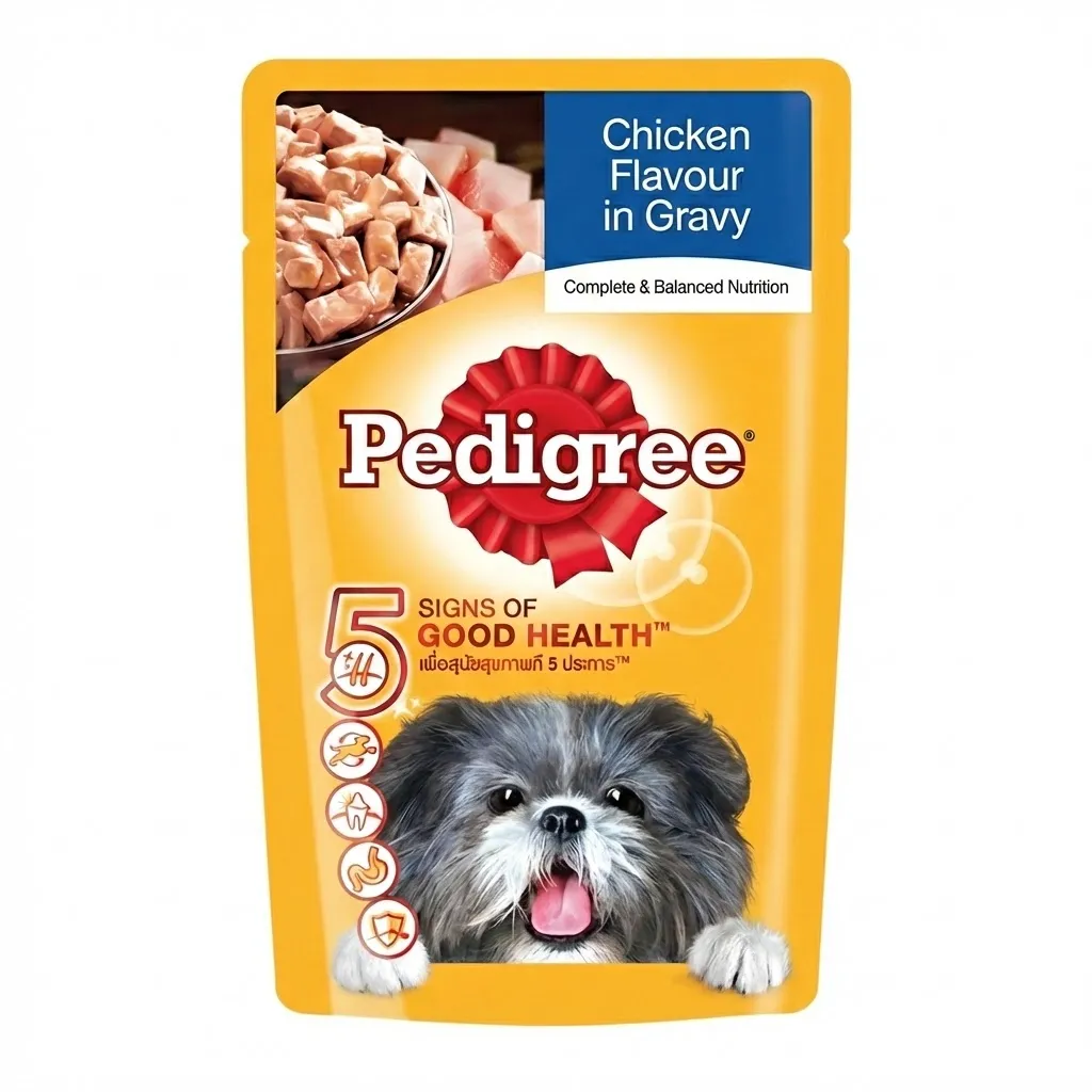 Pate Pedigree Cho Chó Trưởng Thành Vị Gà Nấu Sốt Gói 130g