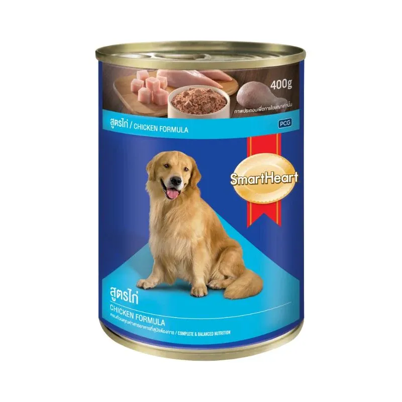 Pate SmartHeart Vị Gà Lon 400g cho Chó - Chicken