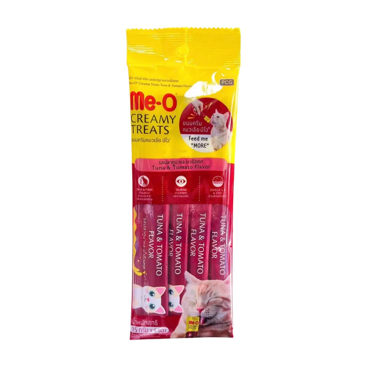 Me-O Creamy Treat 15g*4 - Tuna & Tomato