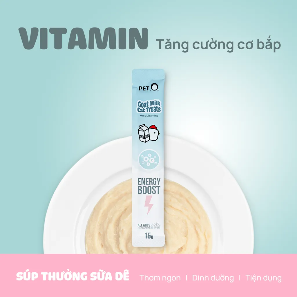 Súp thưởng sữa Dê - ENERGY- PETQ