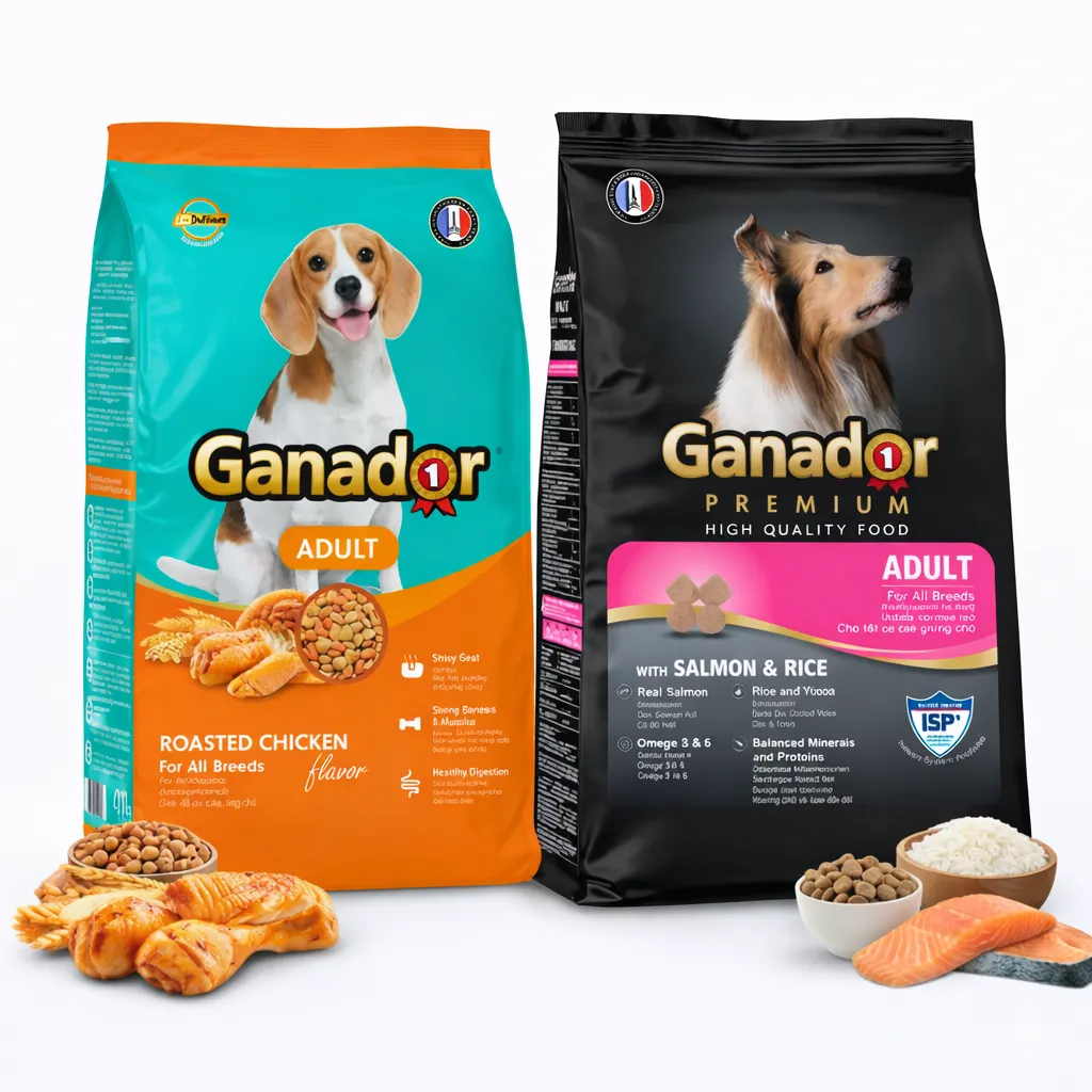 Combo 2 Hạt Ganador Cho Cún Trưởng Thành - Vị Gà & Cá Hồi