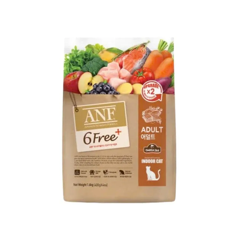 Hạt ANF 6Free+ Cho Mèo Trưởng Thành Bịch 1.6kg