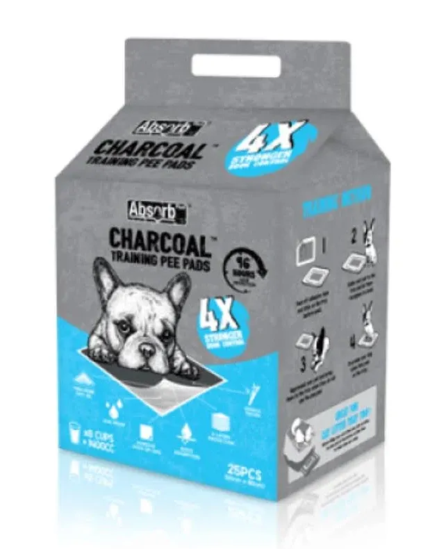 Tấm lót Absorb Plus Than Hoạt Tính 25 Tờ - Xanh Size 60x90 cm cho Chó