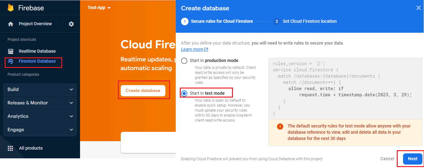 Create DB