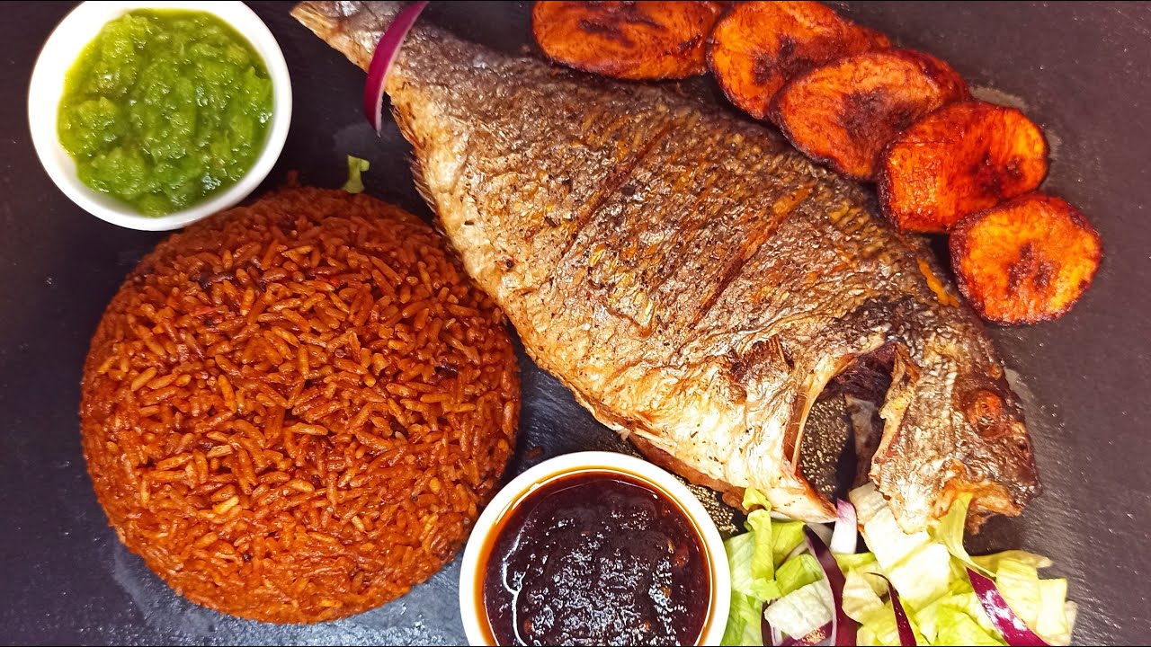 Jollof with Red Snapper at Pepper & Co