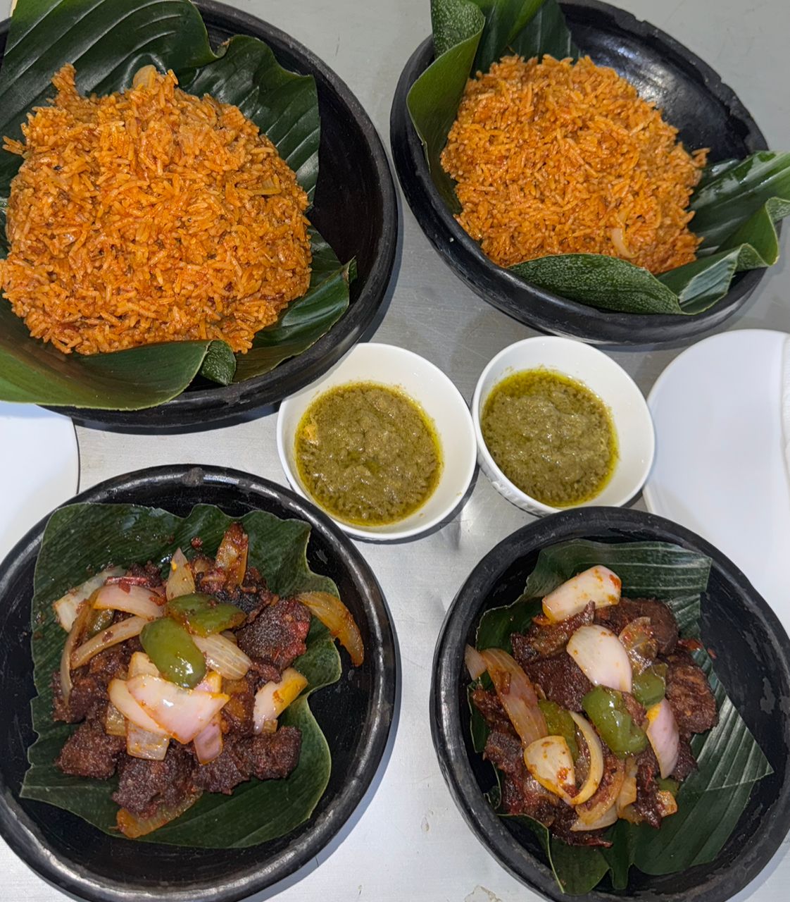 Jollof with Peppered Goat at Pepper & Co