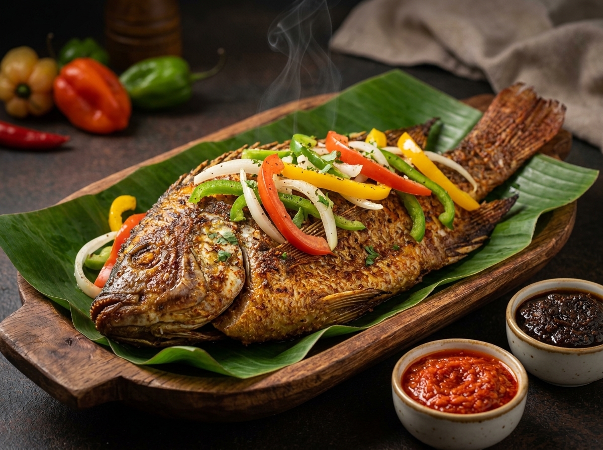 Grilled Tilapia at Pepper & Co
