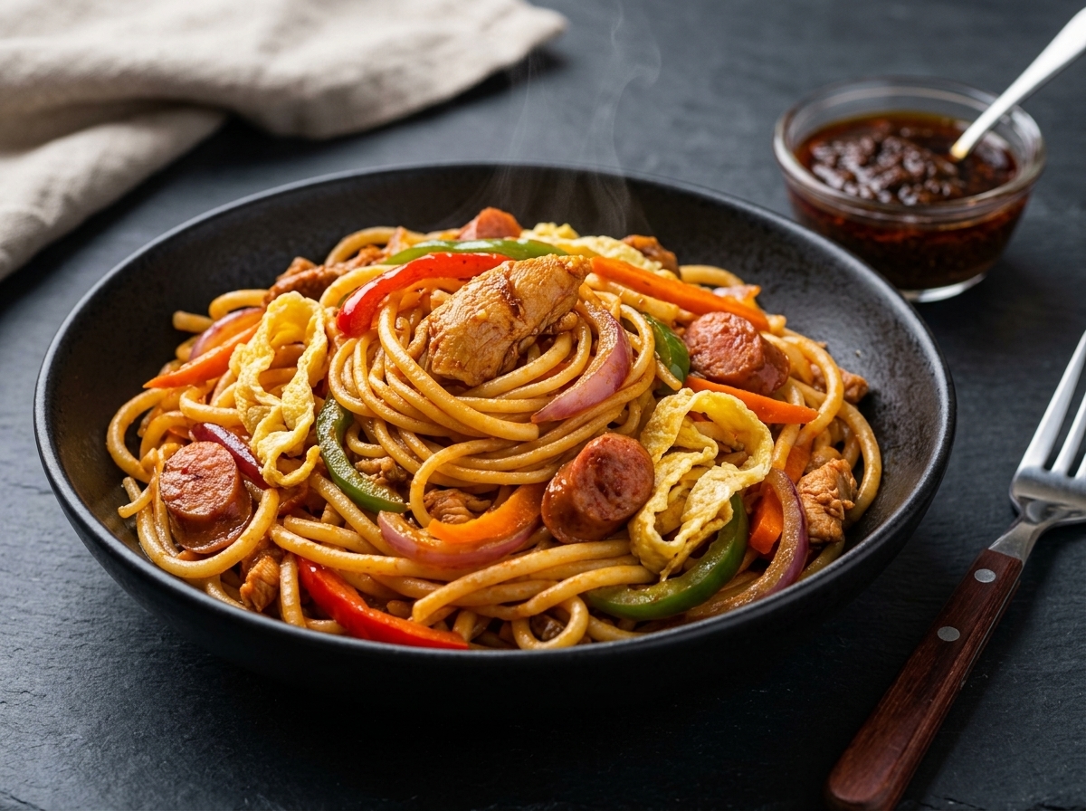 Spicy Noodles at Pepper & Co