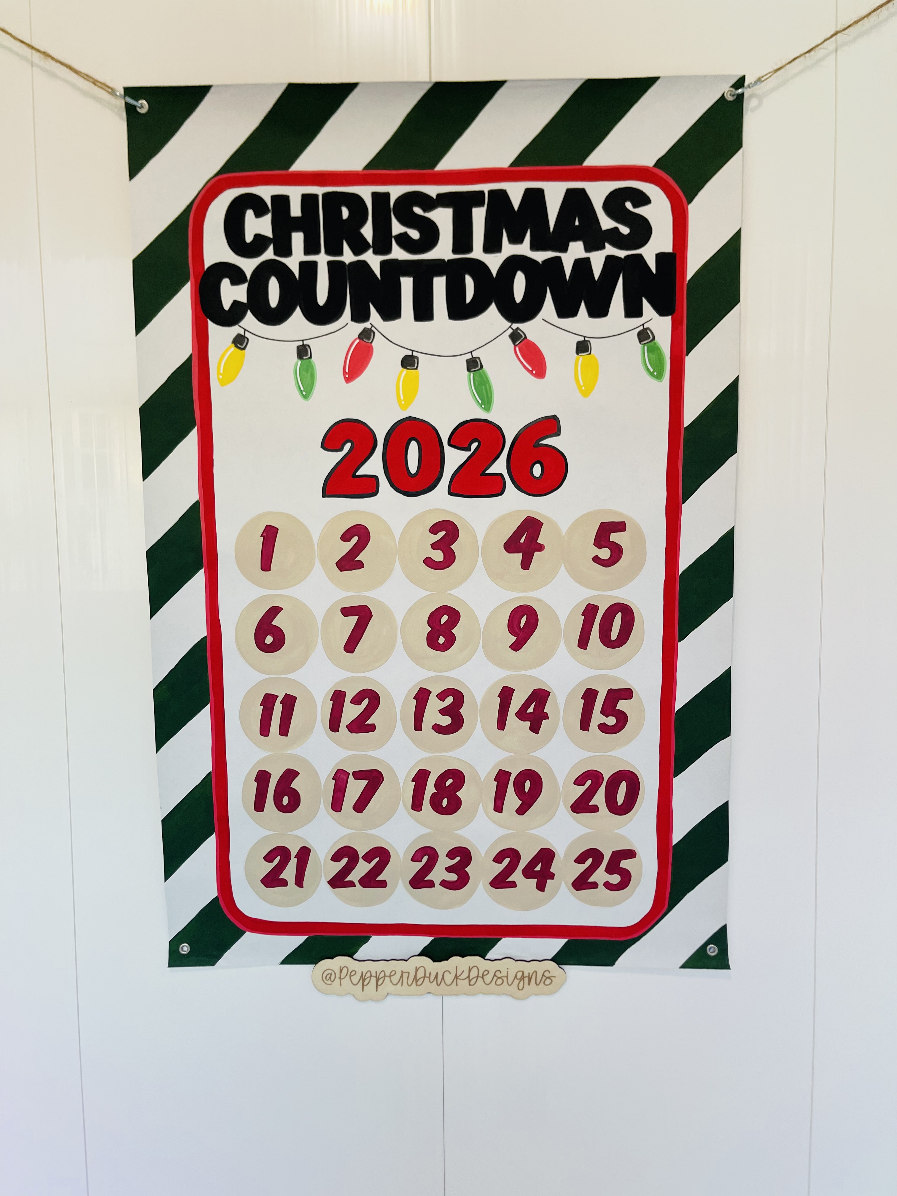 Christmas countdown lights
