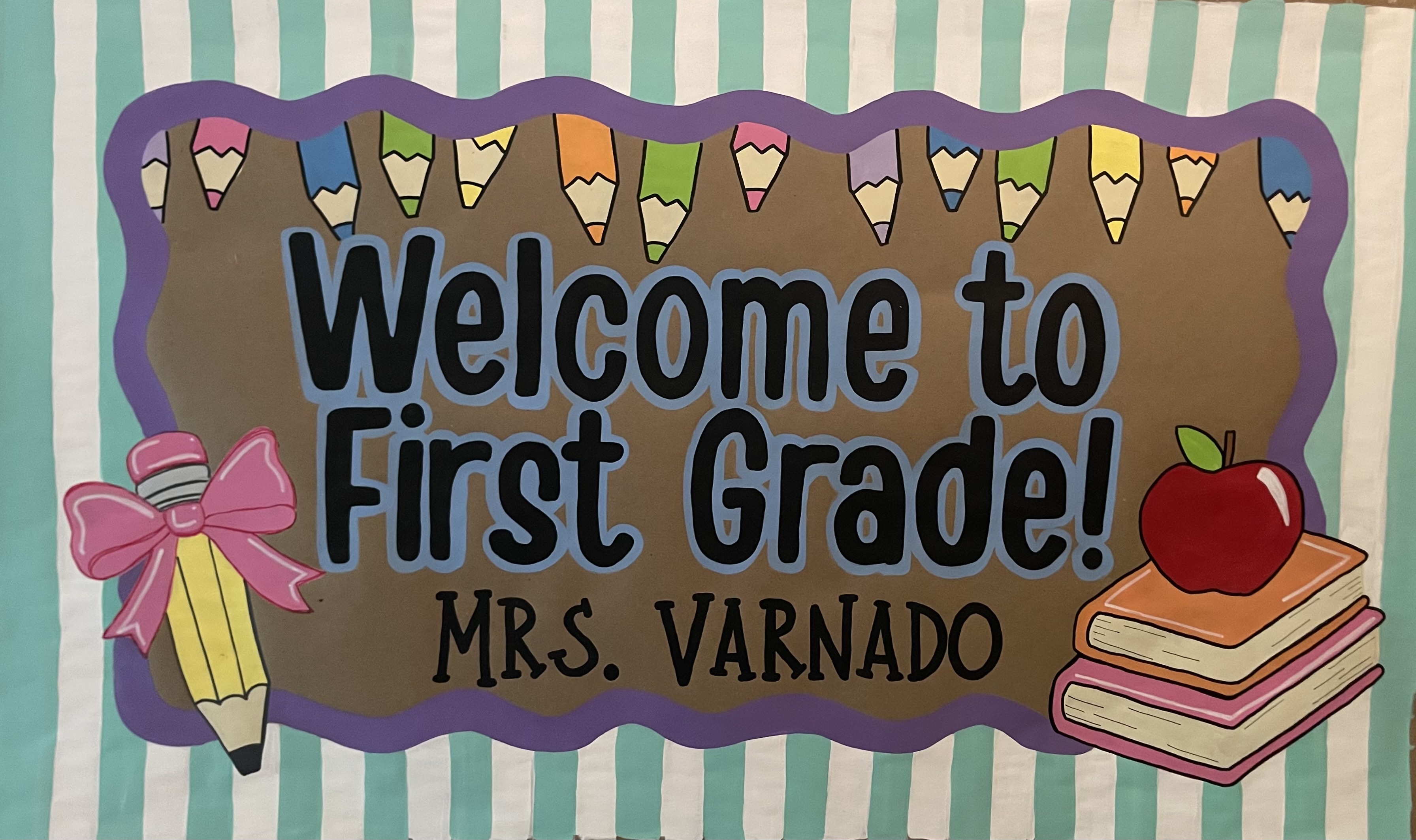 Signature example, Our class is utterly awesome cow banner
