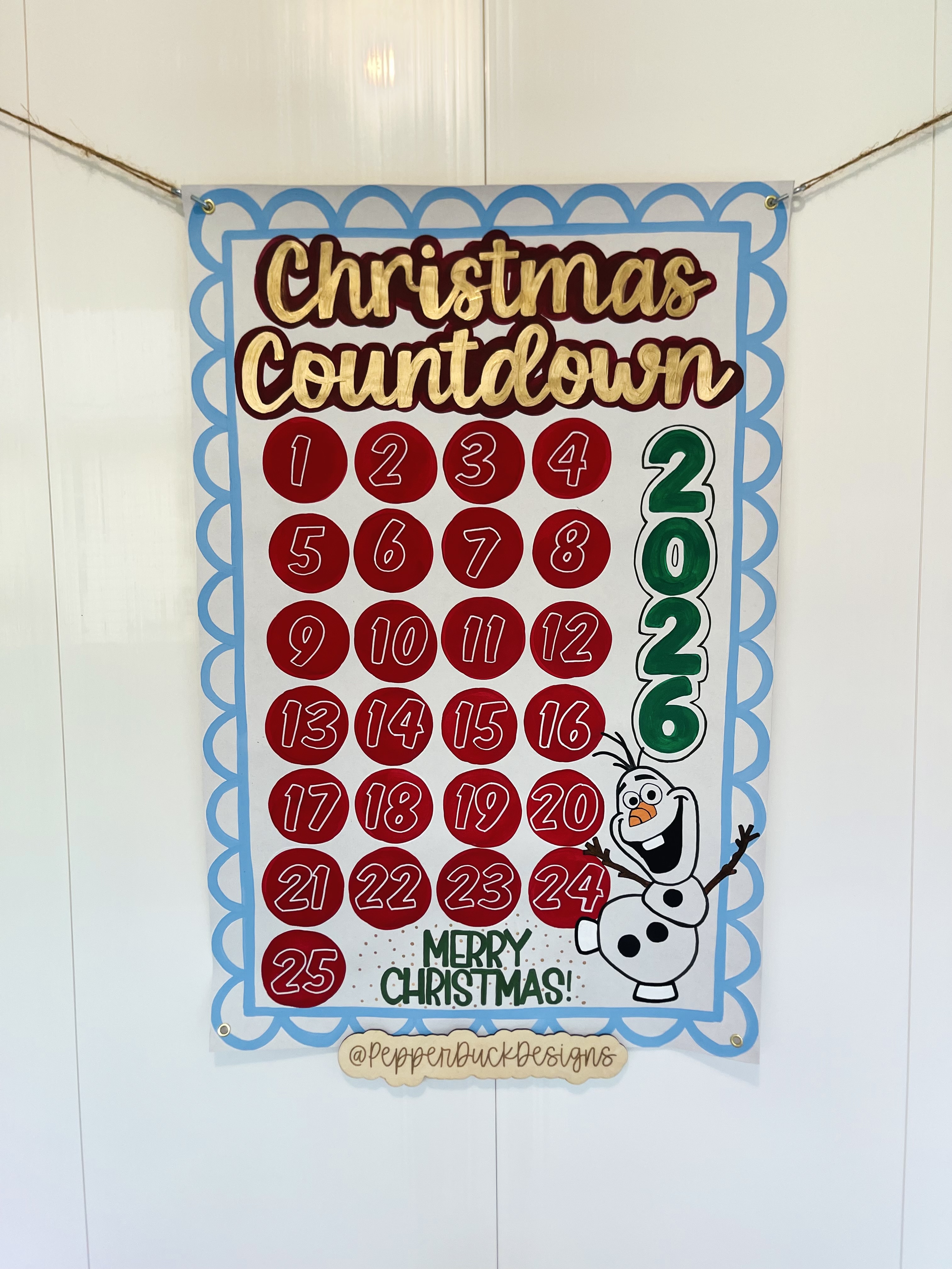 Olaf Christmas Countdown
