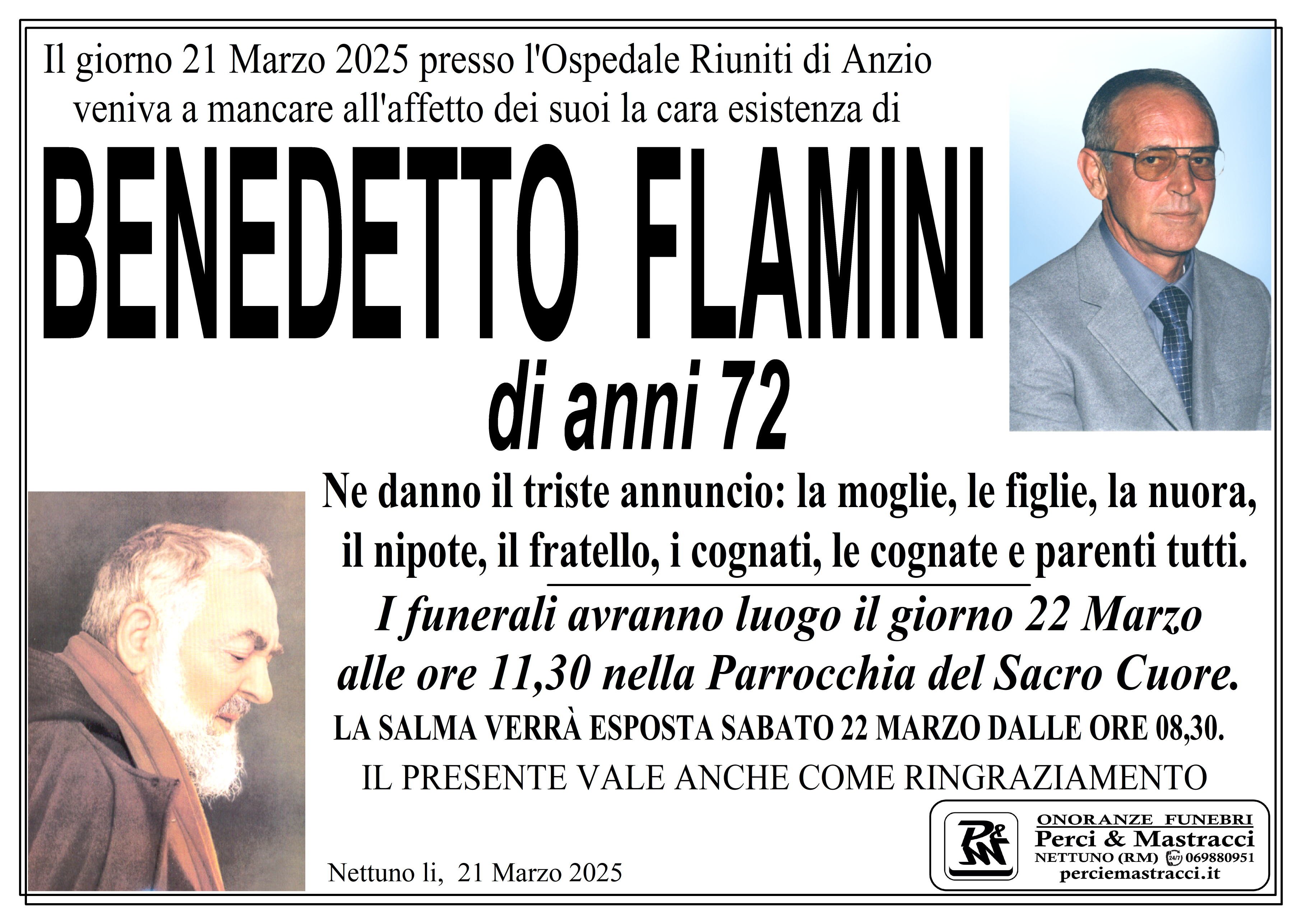BENEDETTO FLAMINI