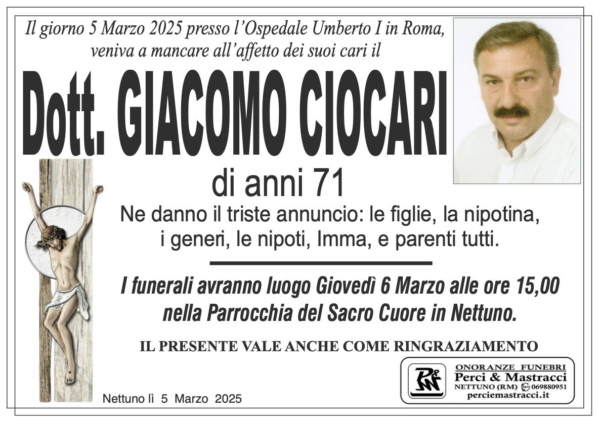 GIACOMO CIOCARI