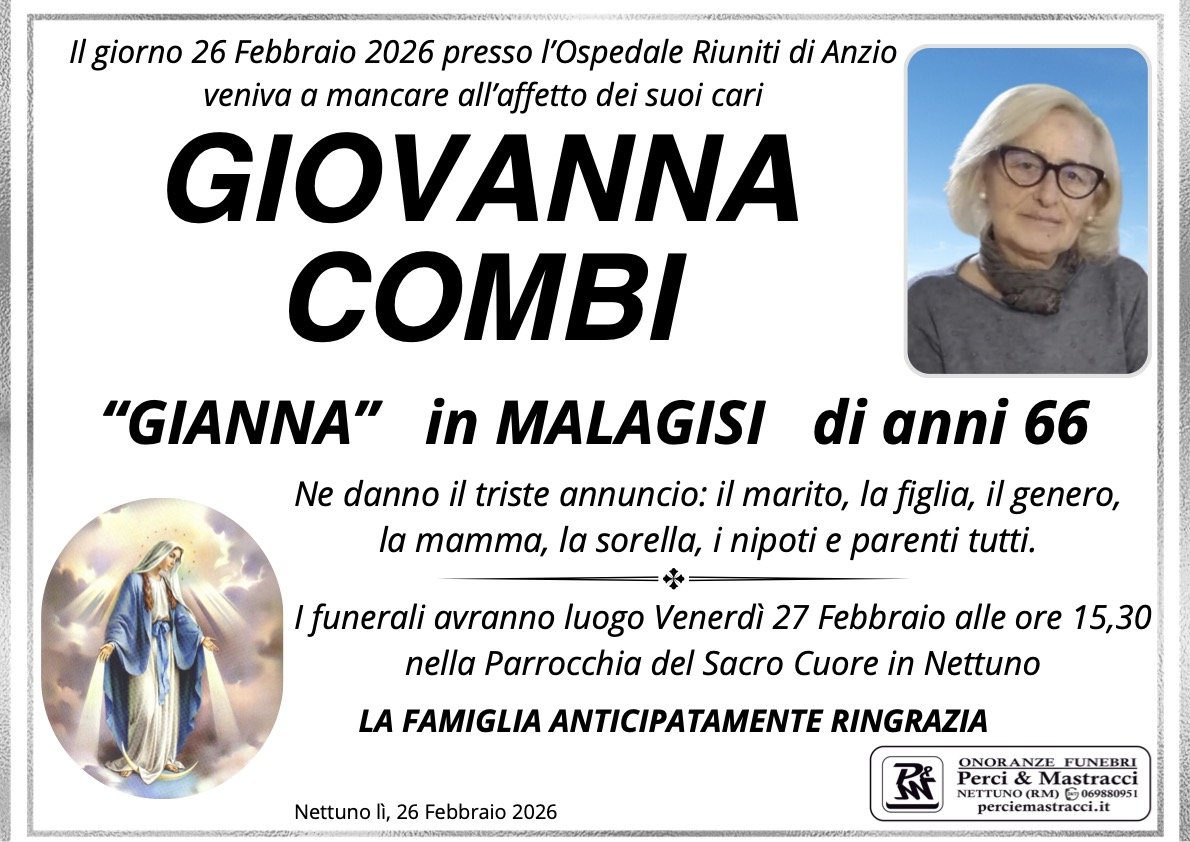 Manifesto di GIOVANNA COMBI