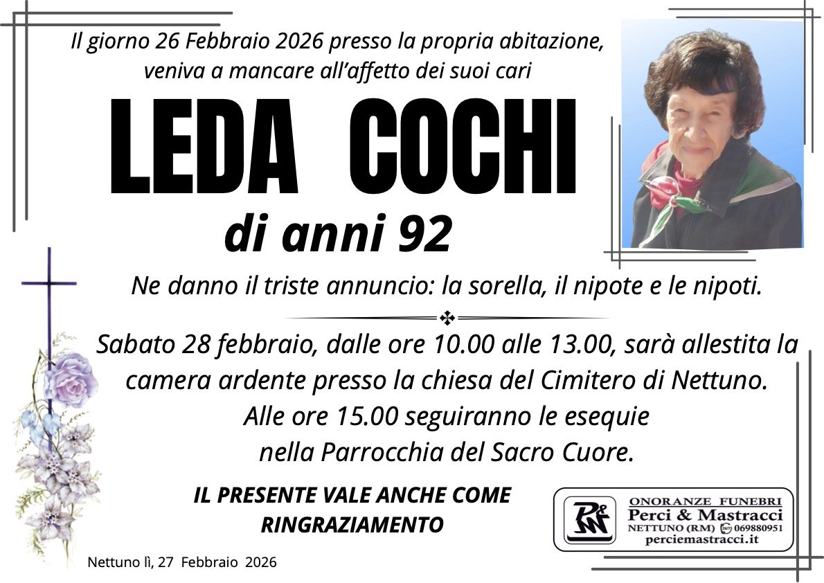 Manifesto di LEDA COCHI