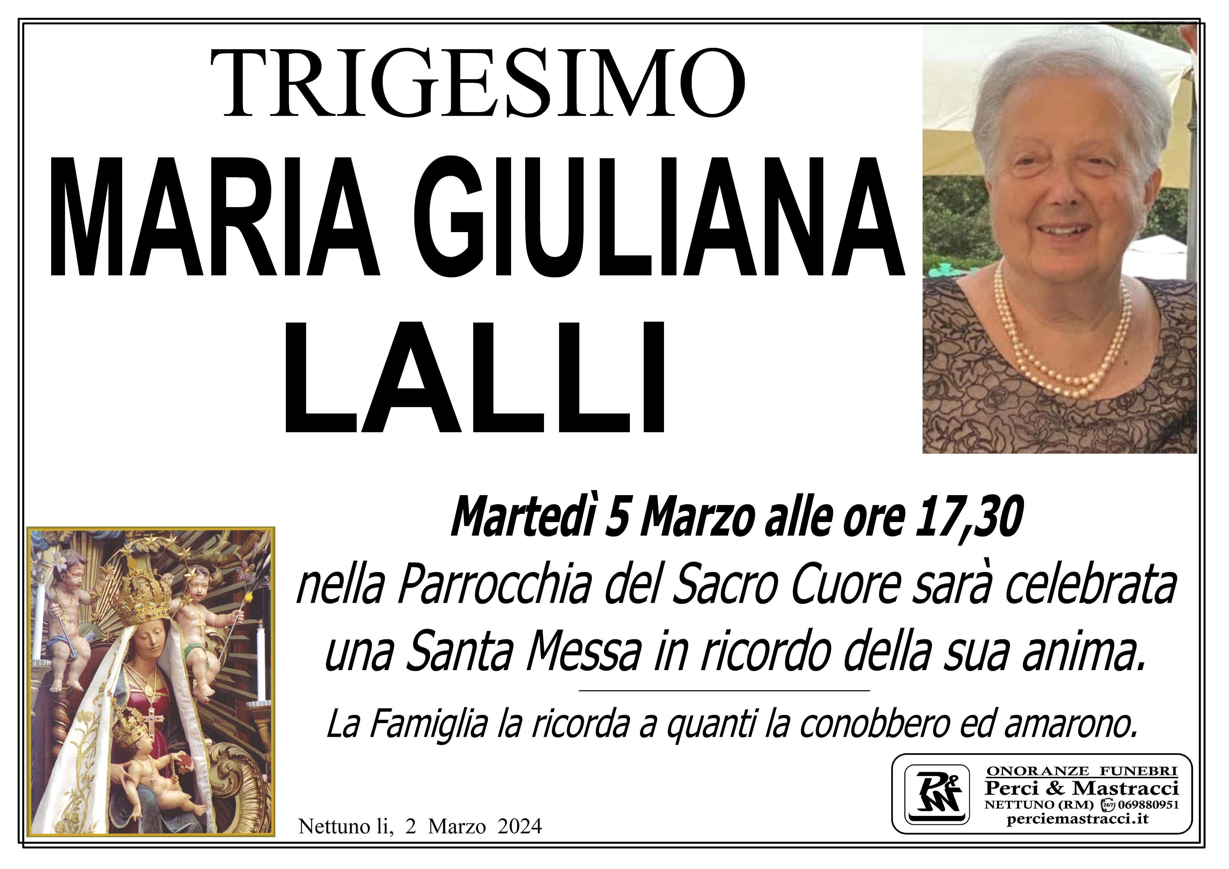 MARIA GIULIANA LALLI