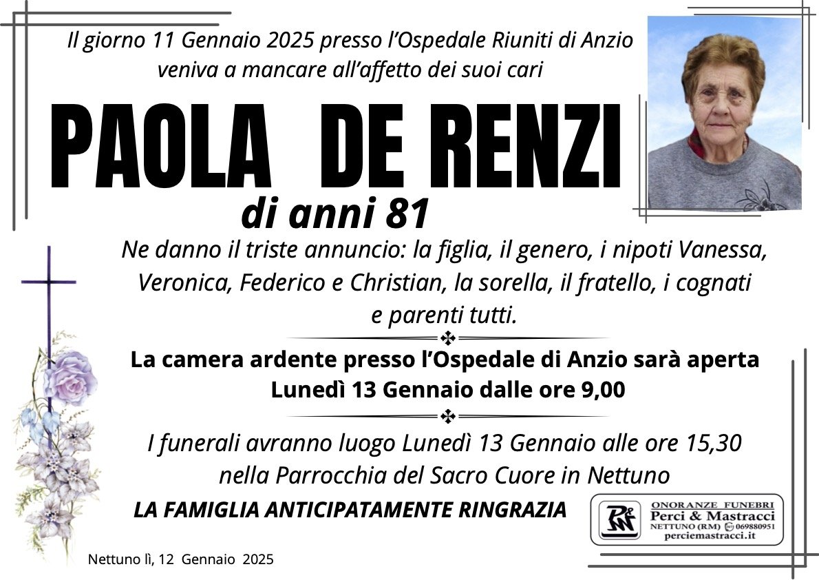 PAOLA DE RENZI