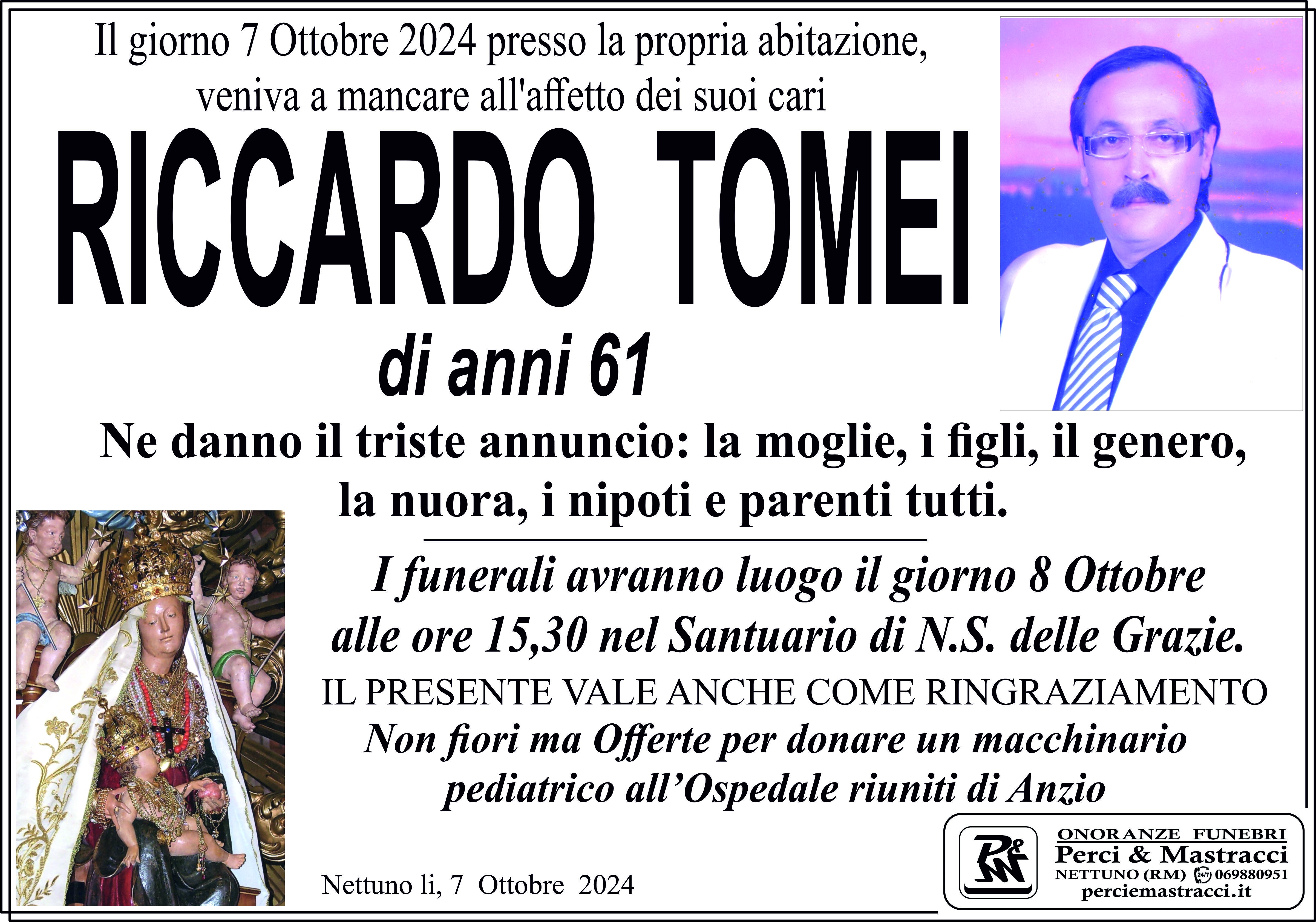 Manifesto di RICCARDO TOMEI