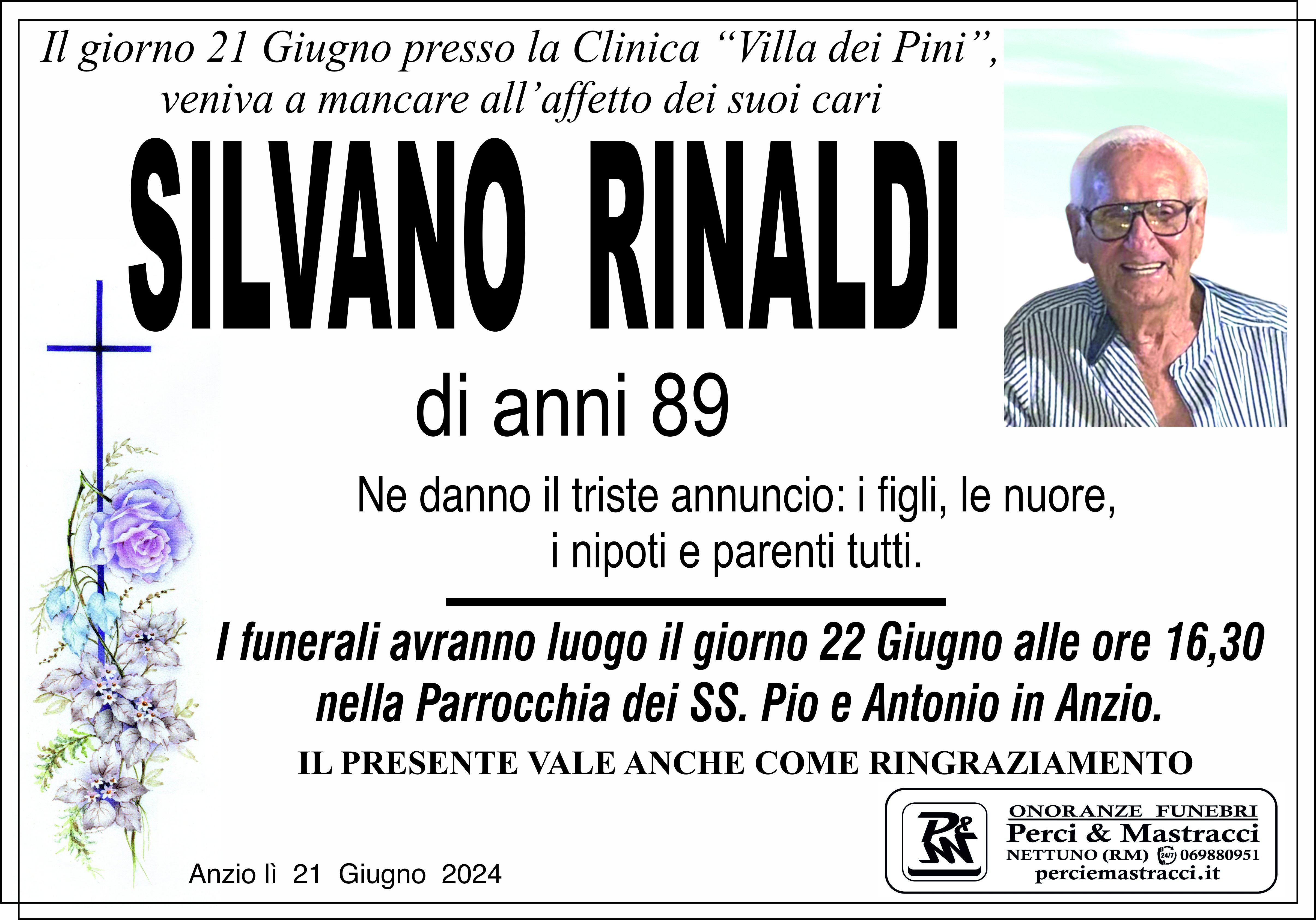 Manifesto di SILVANO RINALDI