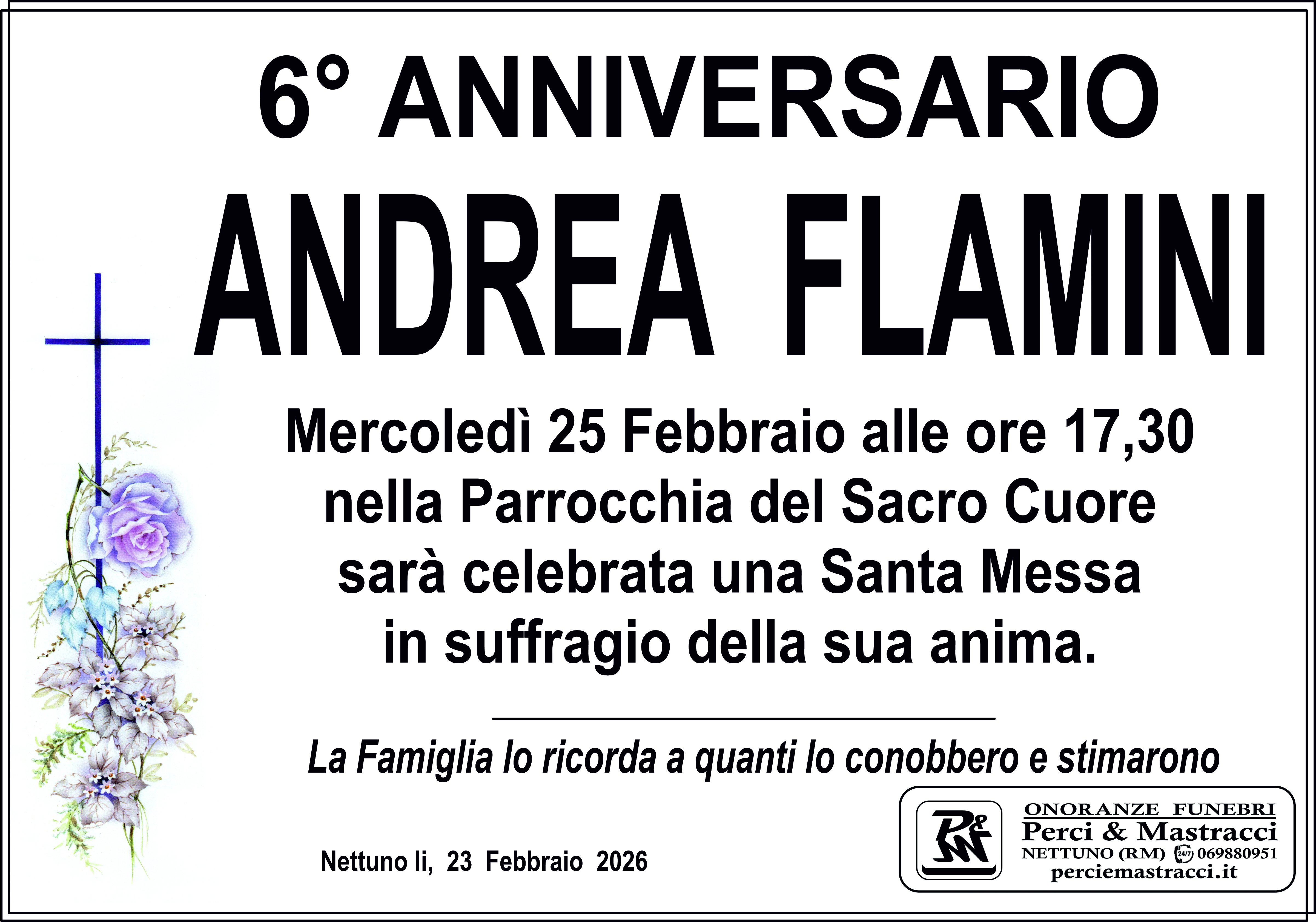 Manifesto di ANDREA FLAMINI