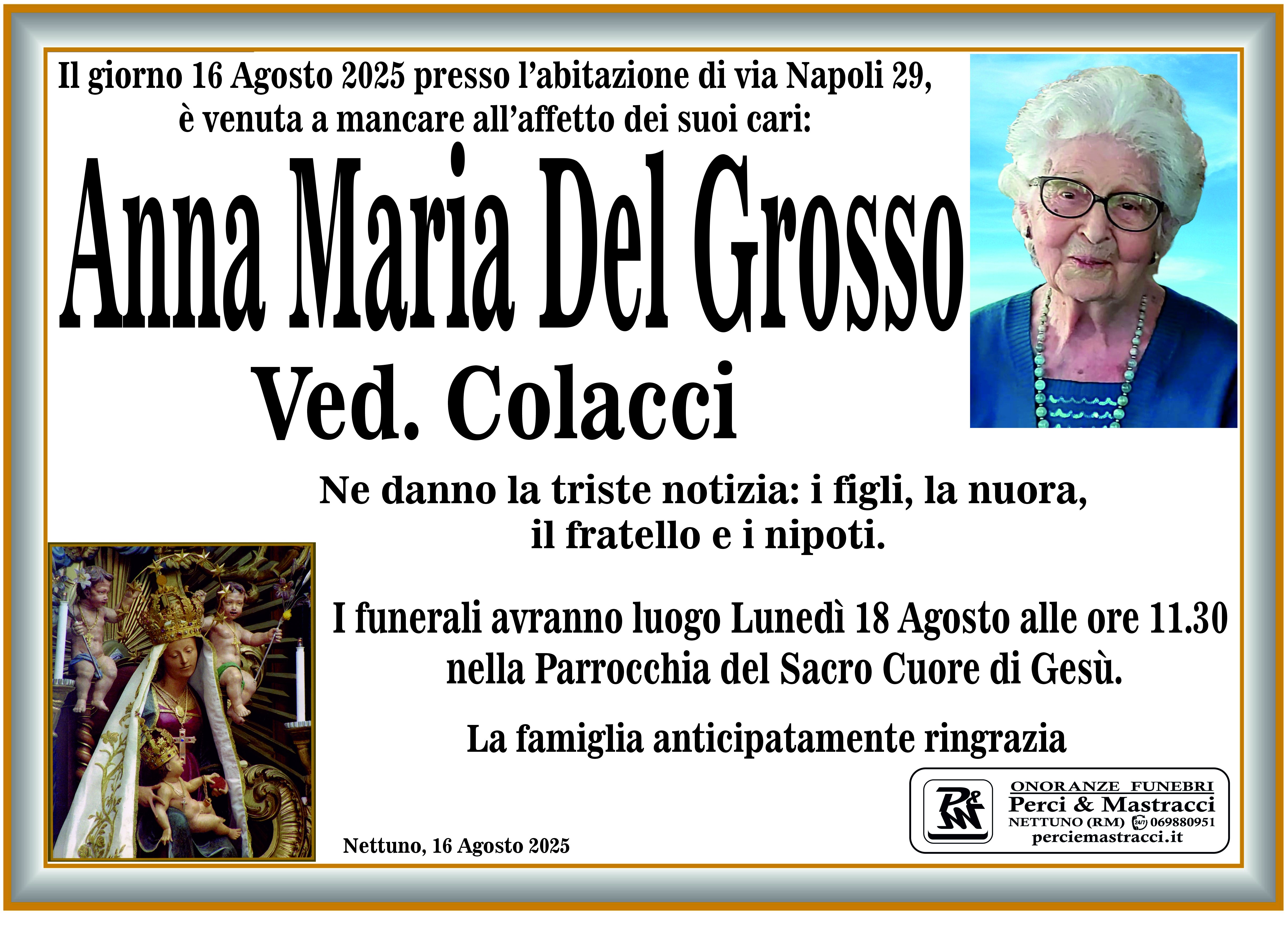 Manifesto di ANNA MARIA DEL GROSSO