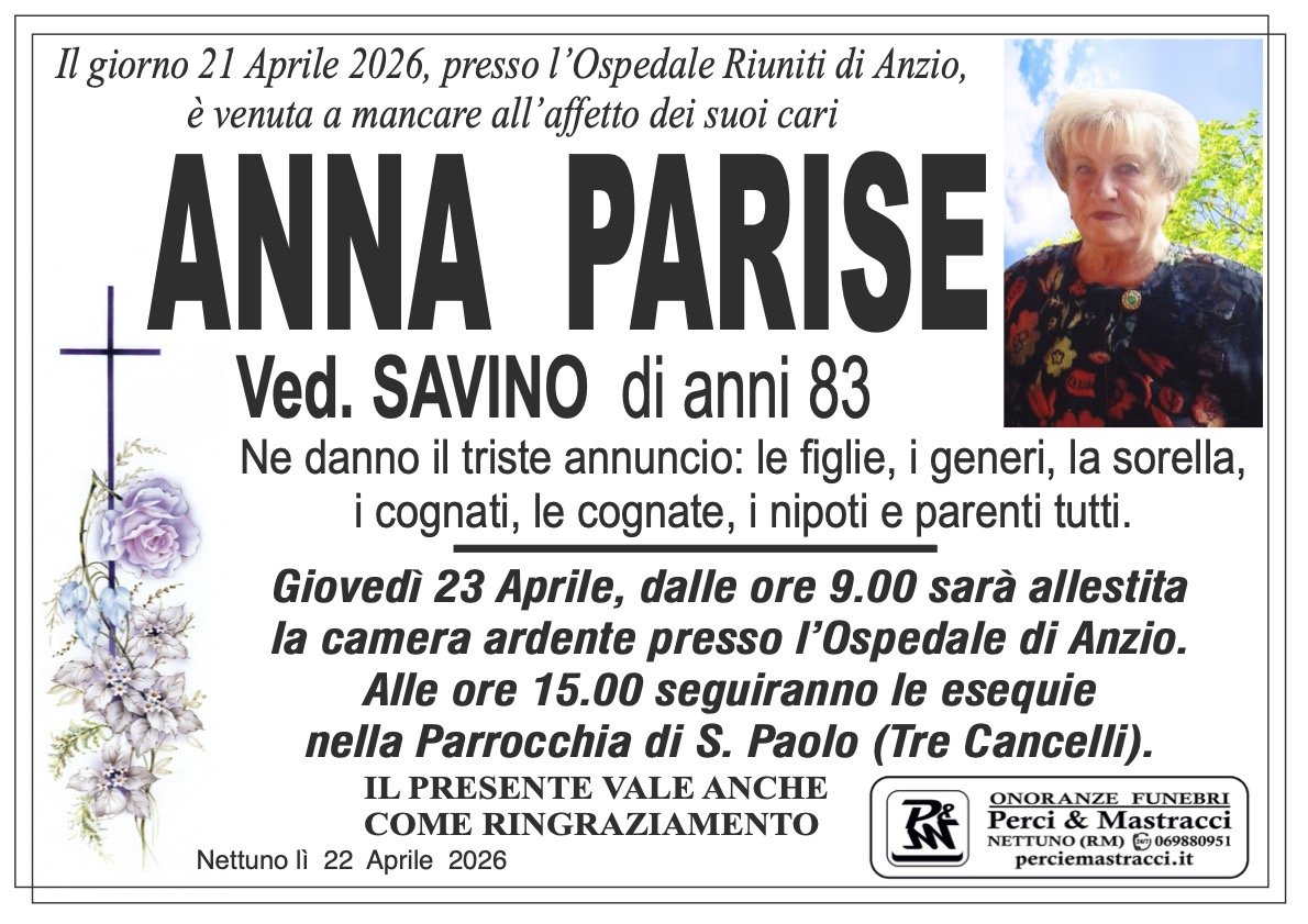 Manifesto di ANNA PARISE