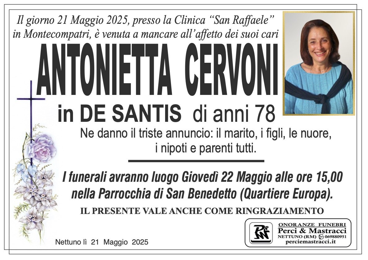 ANTONIETTA CERVONI