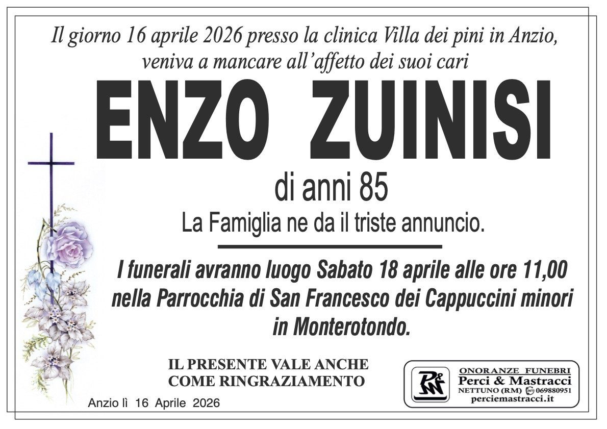 Manifesto di ENZO ZUINISI