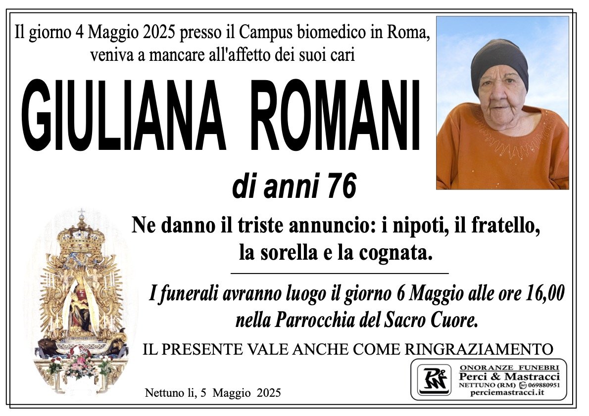 Manifesto di GIULIANA ROMANI