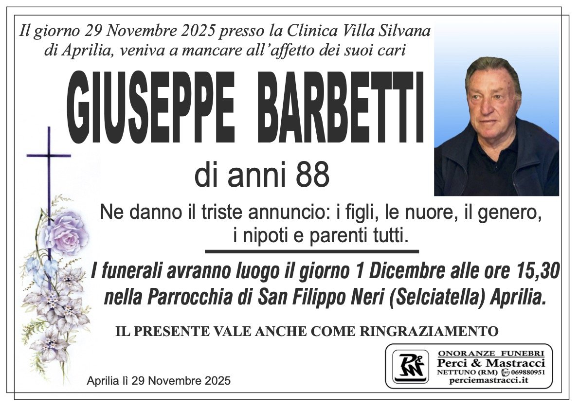 GIUSEPPE BARBETTI