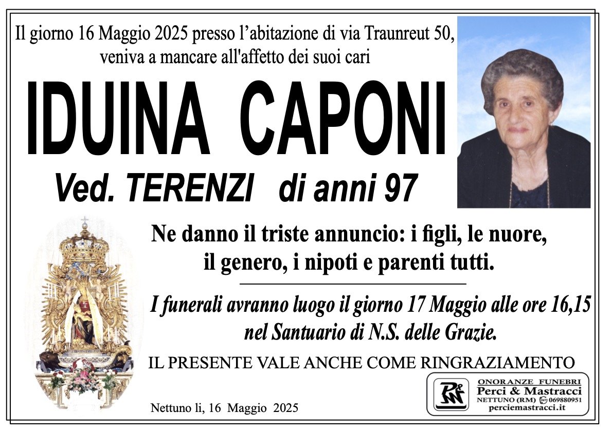 Manifesto di IDUINA CAPONI