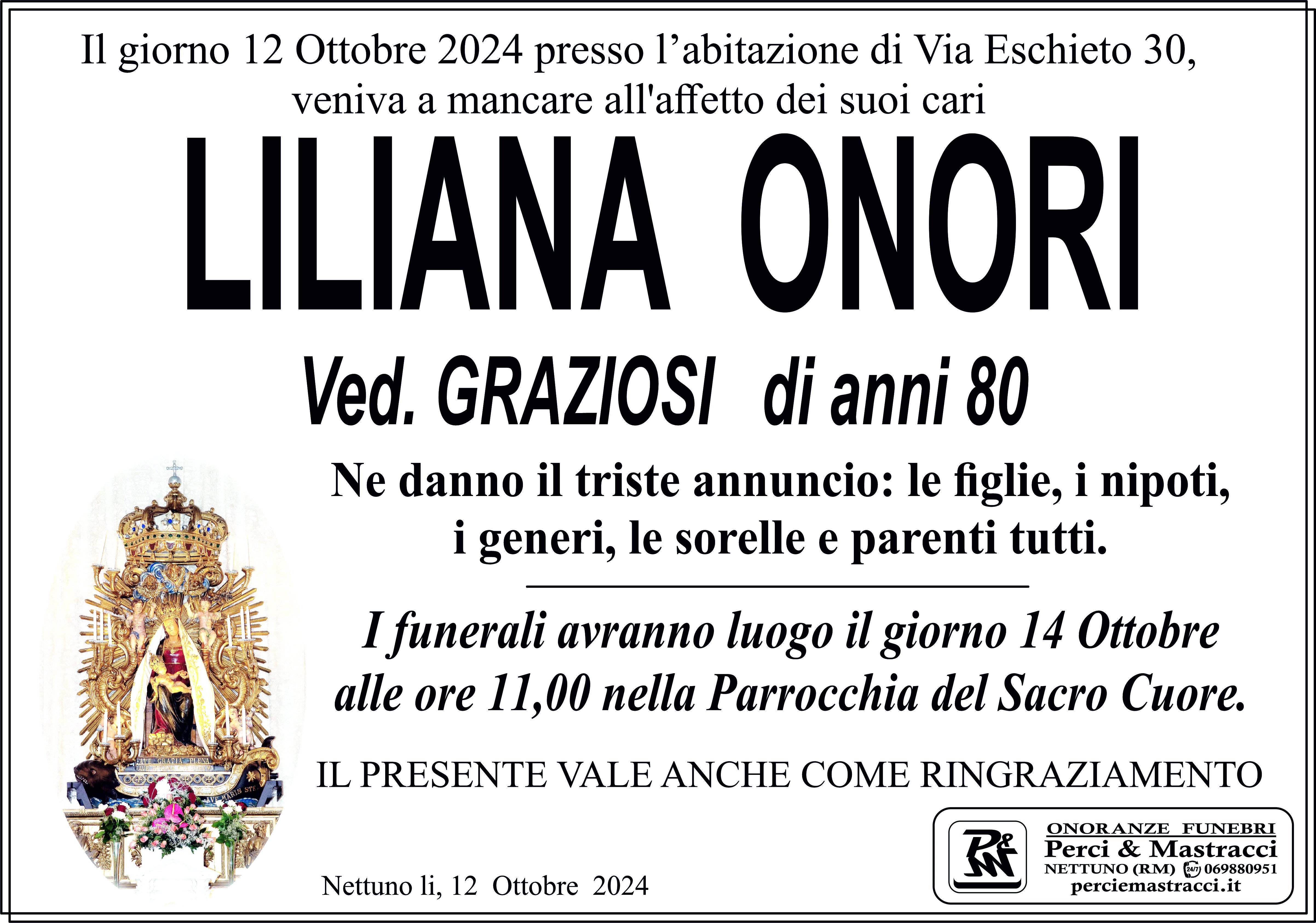 Manifesto di LILIANA ONORI