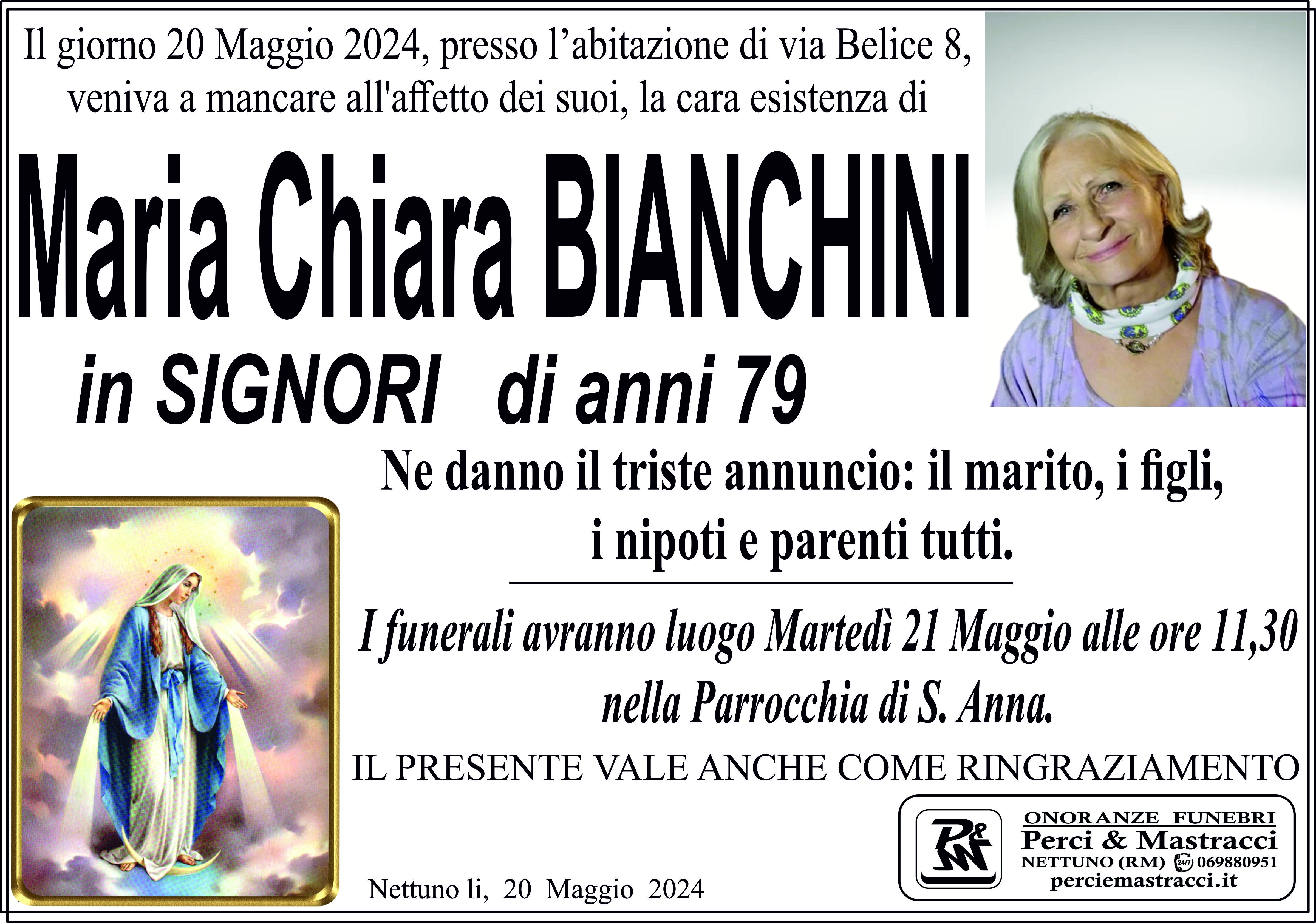 MARIA CHIARA BIANCHINI