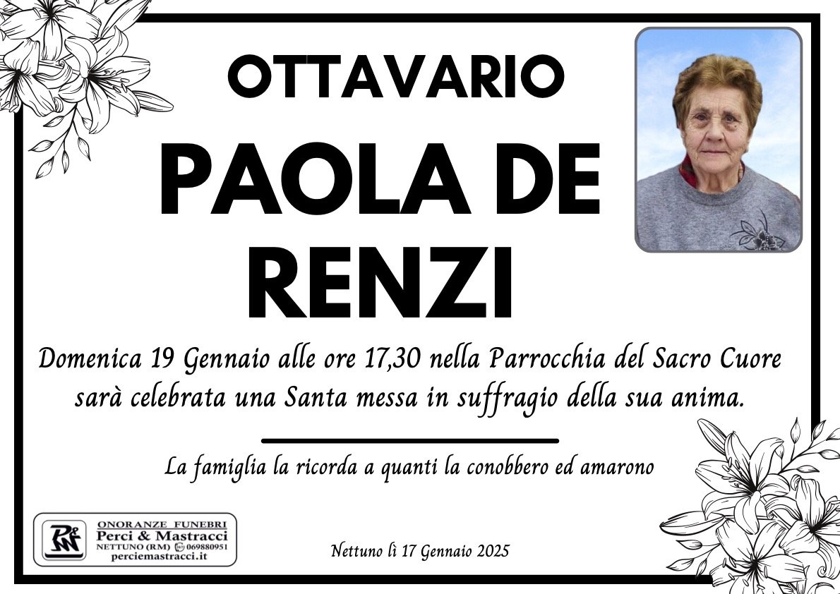 PAOLA DE RENZI