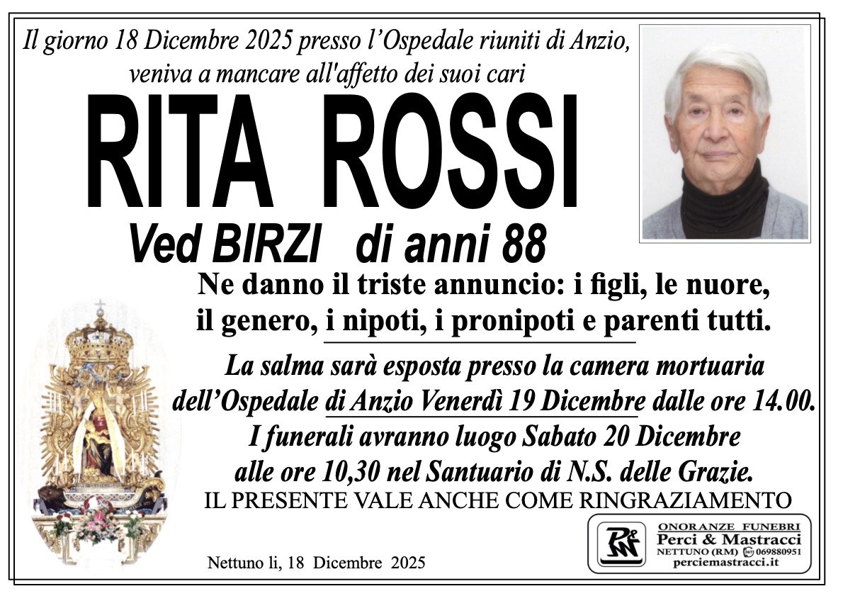 Manifesto di RITA ROSSI