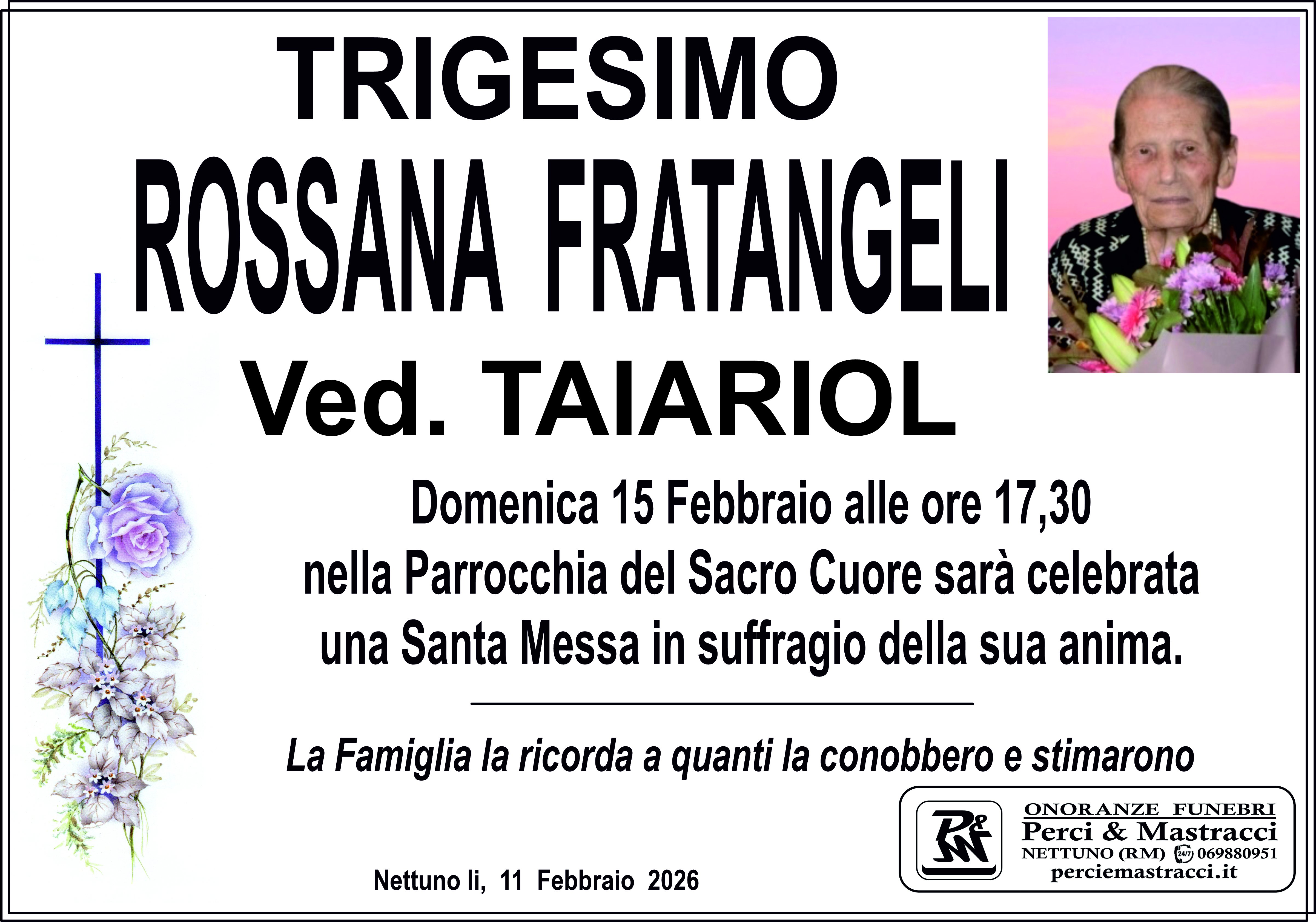 Manifesto di ROSSANA FRATANGELI