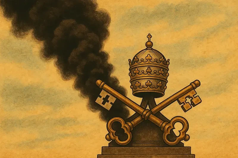 Vatican Still Undecided: Black Smoke Instead of White