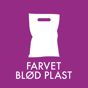 Farvet blød plast