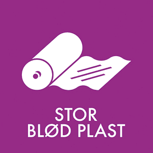 Stor blød plast