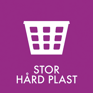 Stor hård plast